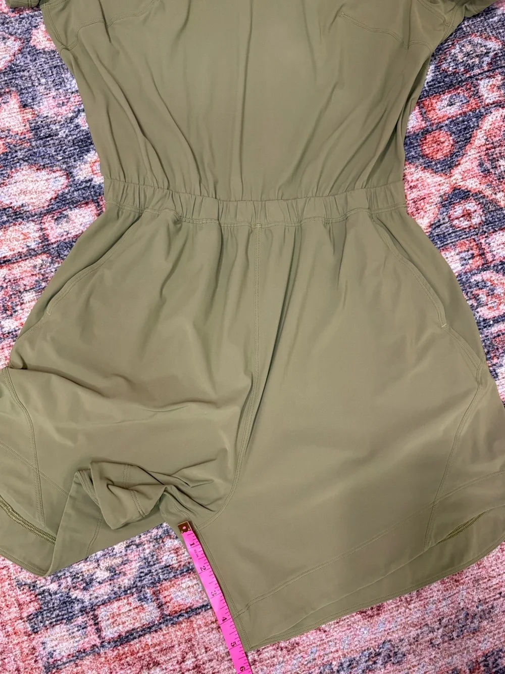 Lululemon Lightweight High-Neck Romper Bronze Green size 6